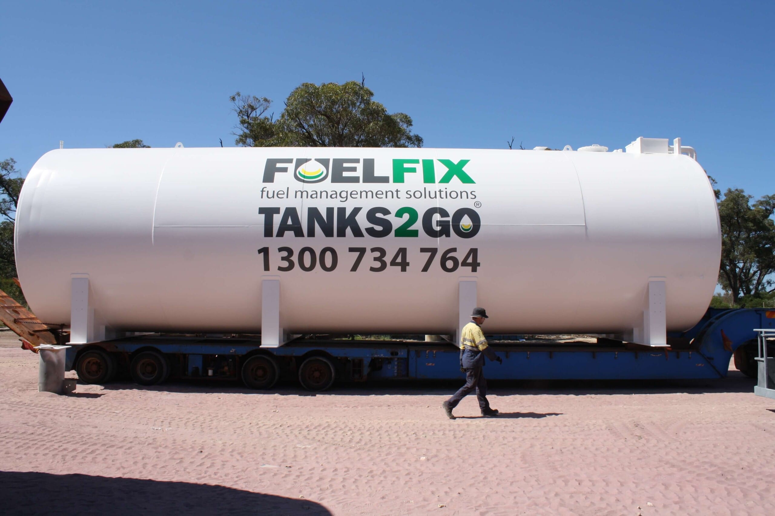 200,000L Self Bunded Fuel Tank Fuelfix Fuel Storage