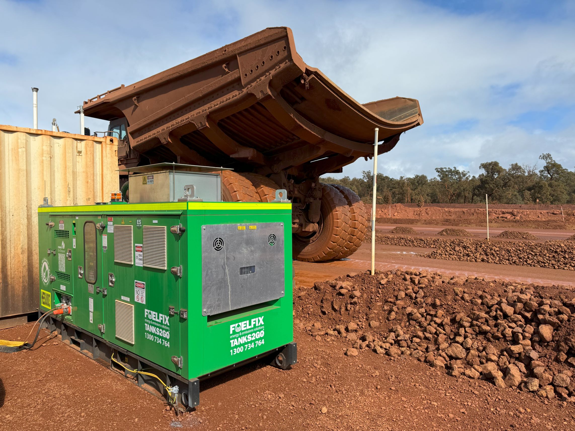 Hybrid Power System HESU30 used to power a remote facility on a mine site in WA